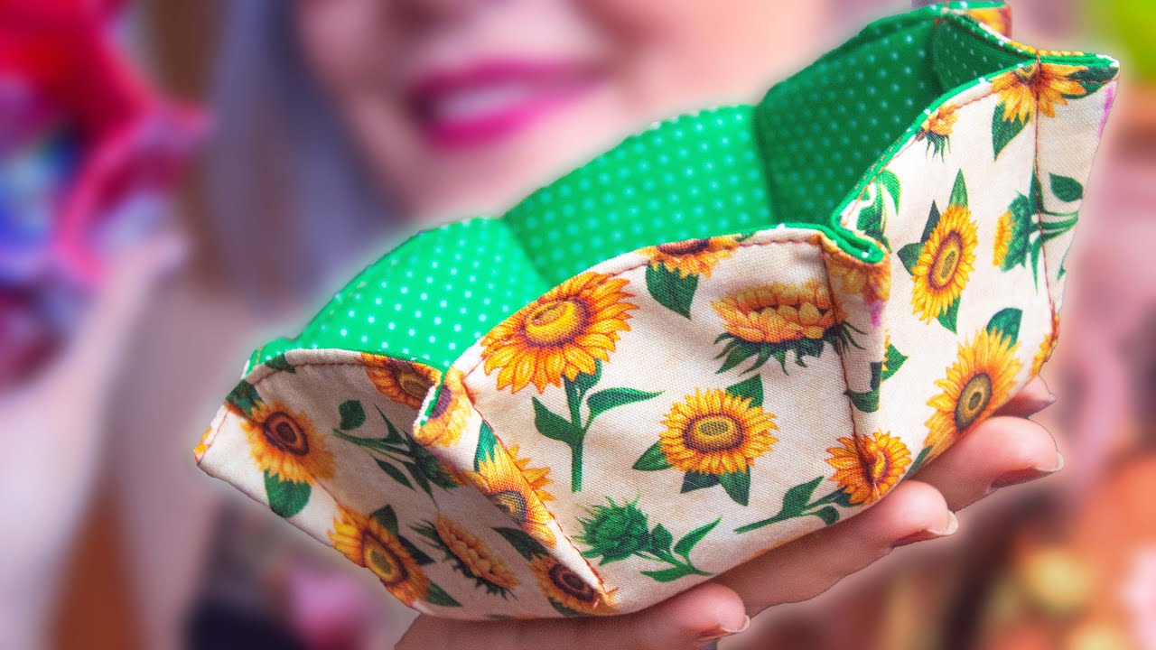 Haz estas CANASTAS de tela en minutos Super fáciles y perfectas para vender