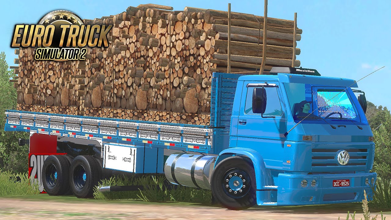 VW Titan com Pente na Turbina Carregado de Lenha - Euro Truck 2