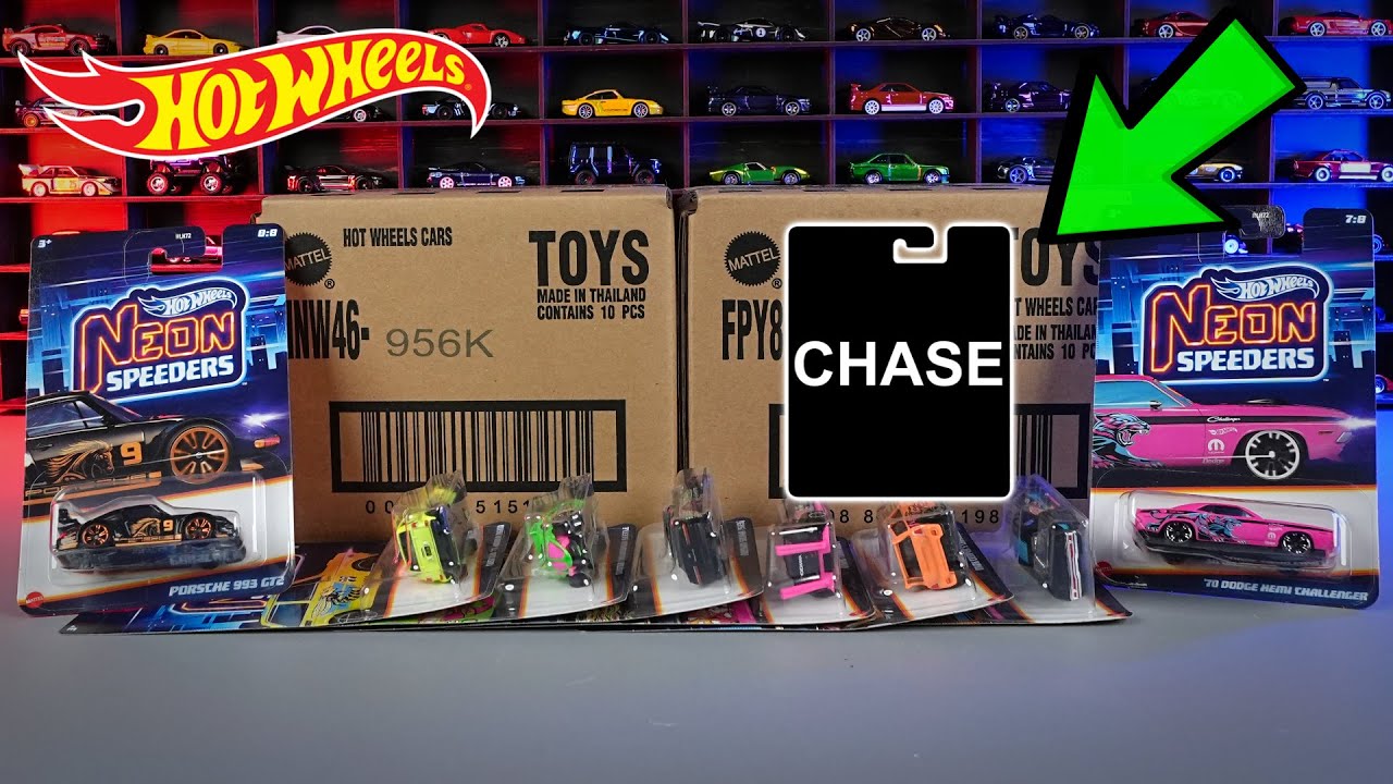 Unboxing Hot Wheels Mystery Cases + Neon Speeders