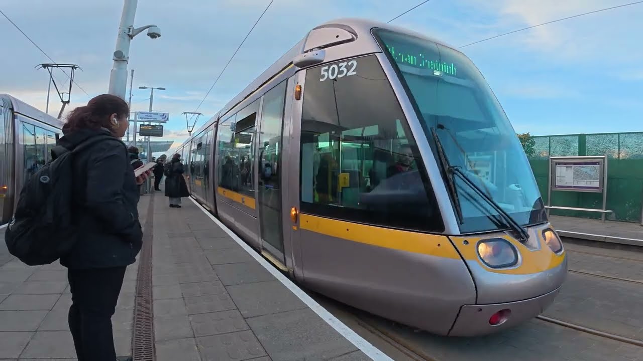 Luas green line tram in Dublin, Ireland