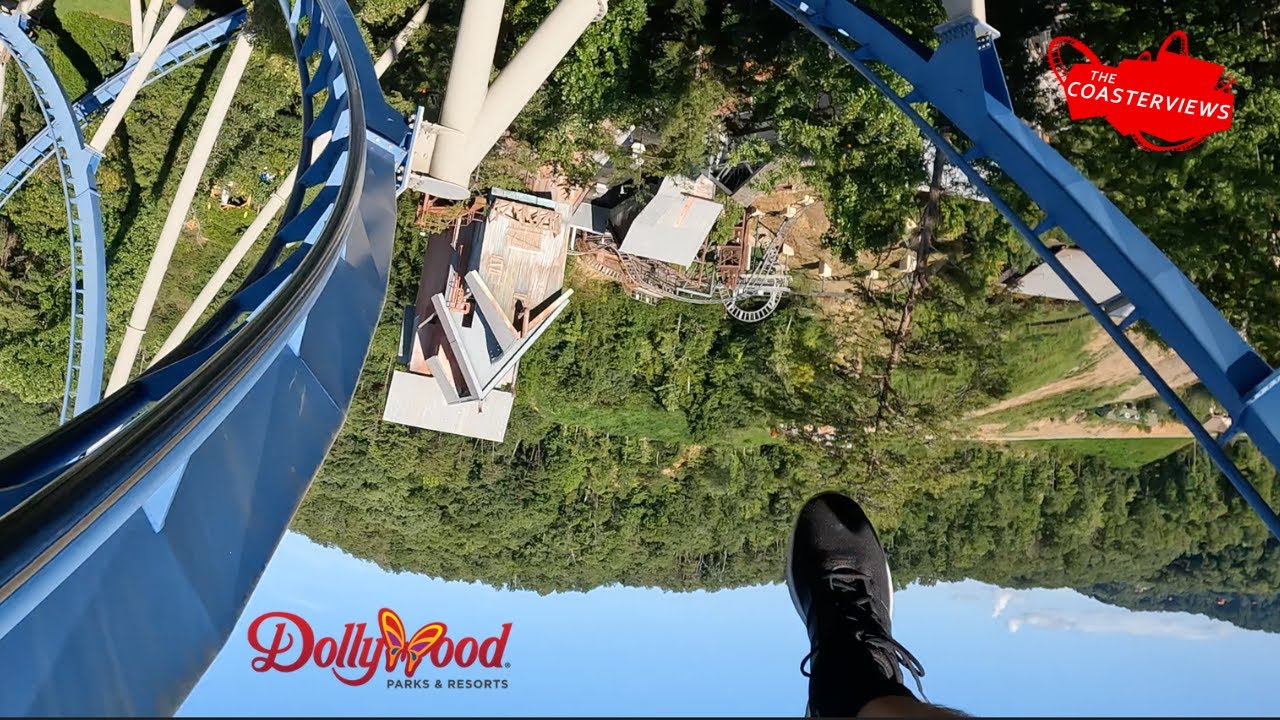Wild Eagle Wing Coaster Dollywood, Pigeon Forge Tennessee, Front Row [4K 60 fps]