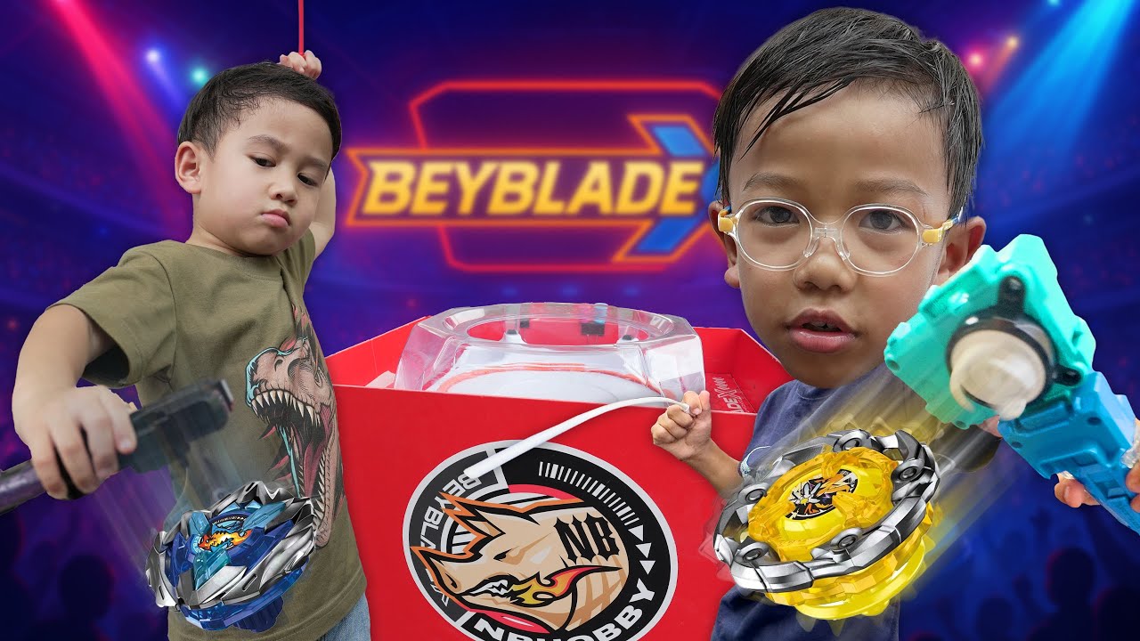 ศึกชิงแชมป์เบย์เบลด รุ่นเด็ก งานNB Hobby Paeso ลาดกระบัง | พี่ปลื้ม