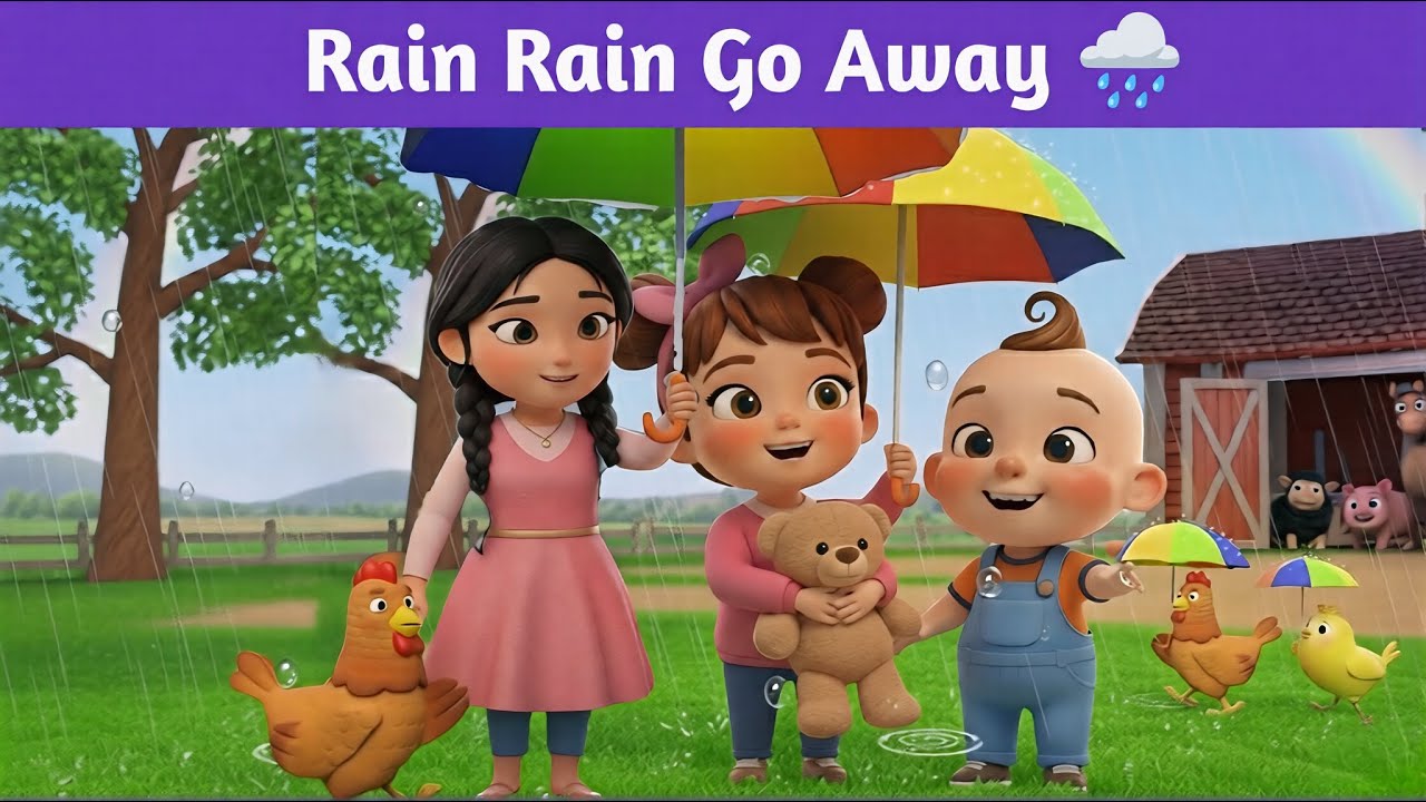 Rain Rain Go Away 🌧 | Nursery Rhymes for Babies & Toddlers | Kids Songs