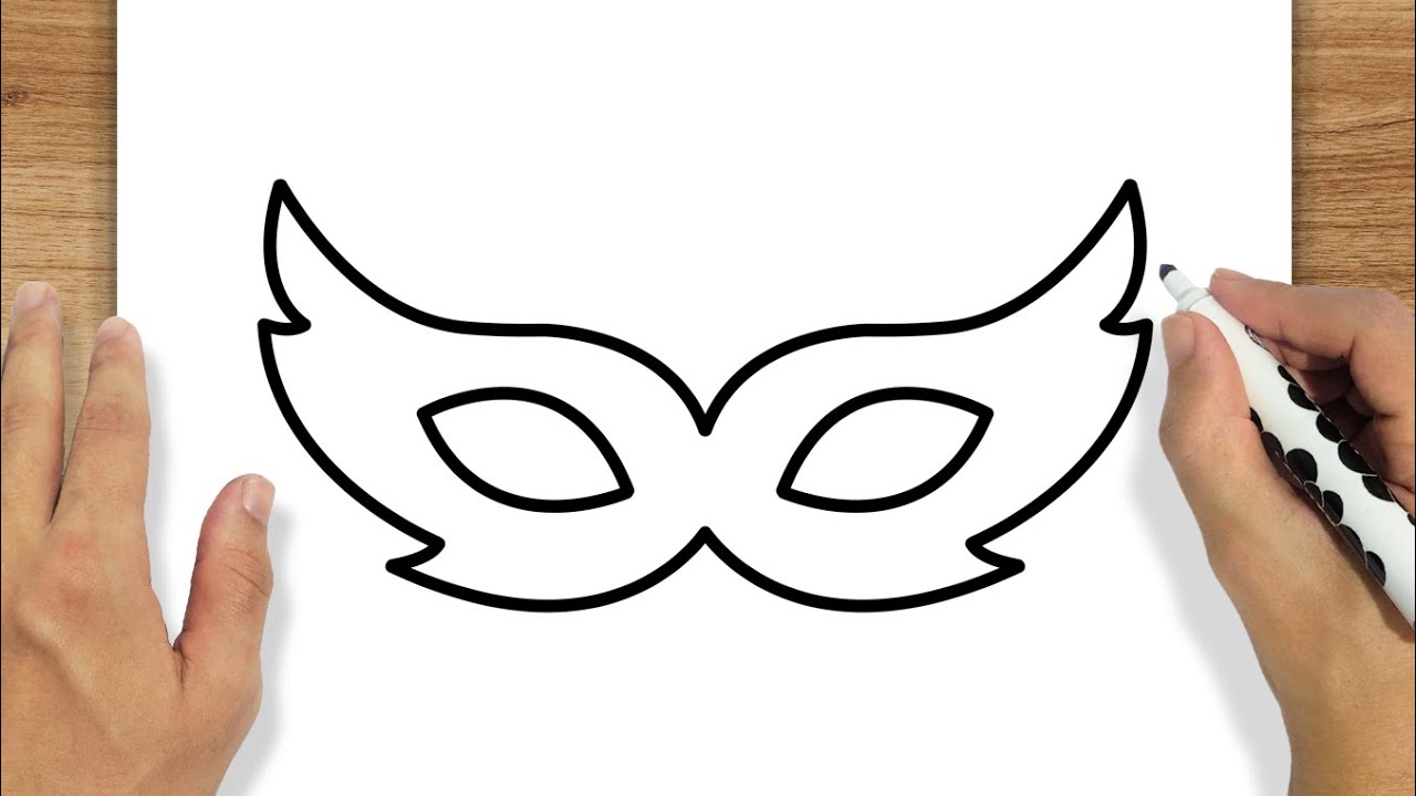 COMO DESENHAR UMA MÁSCARA DE CARNAVAL