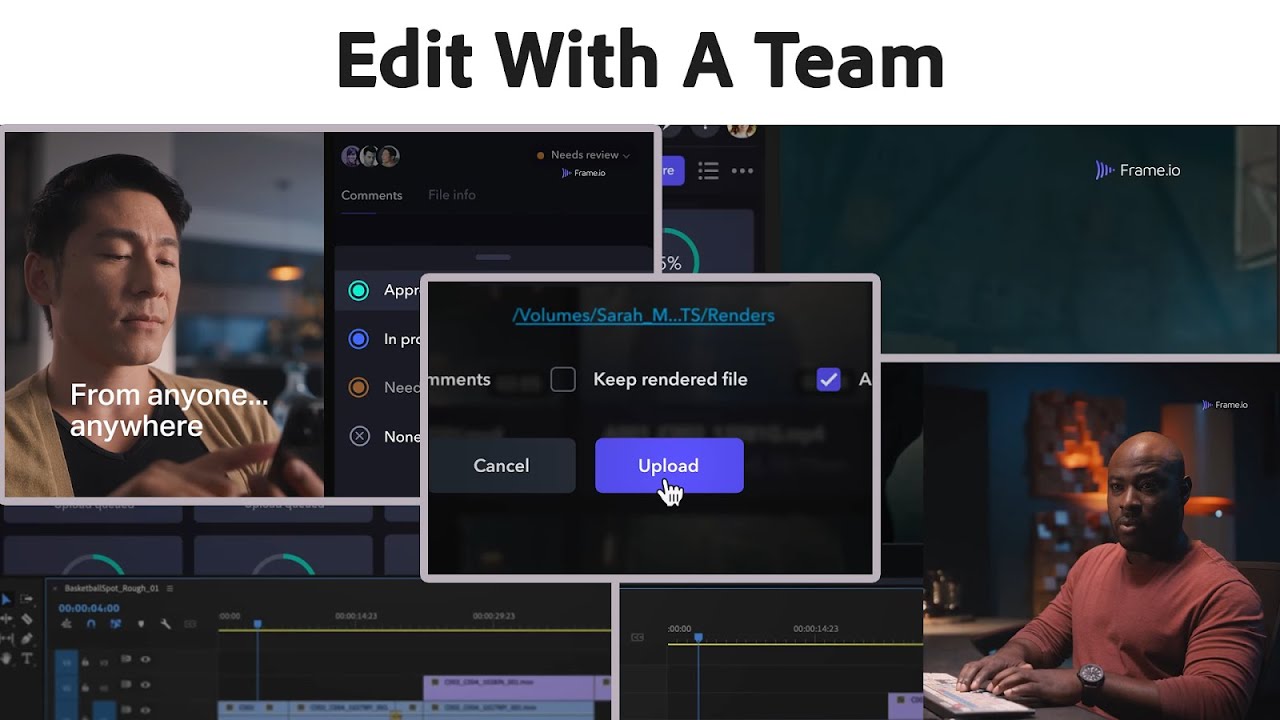 Edit Projects as a Team With Frame.io! | Adobe Tutorial | Adobe Video