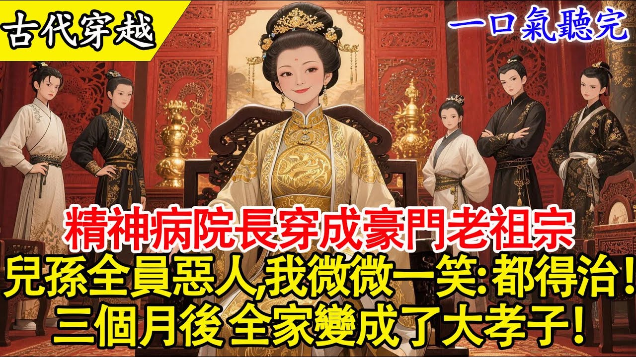 【一口氣聽完】精神病院長穿越成侯府老祖宗！一眼看穿全家全是神經病？為了整頓家風，我把侯府改成了康復院！專治各種不服！👊⚡️#穿越 #有聲書 #爽文 #完結