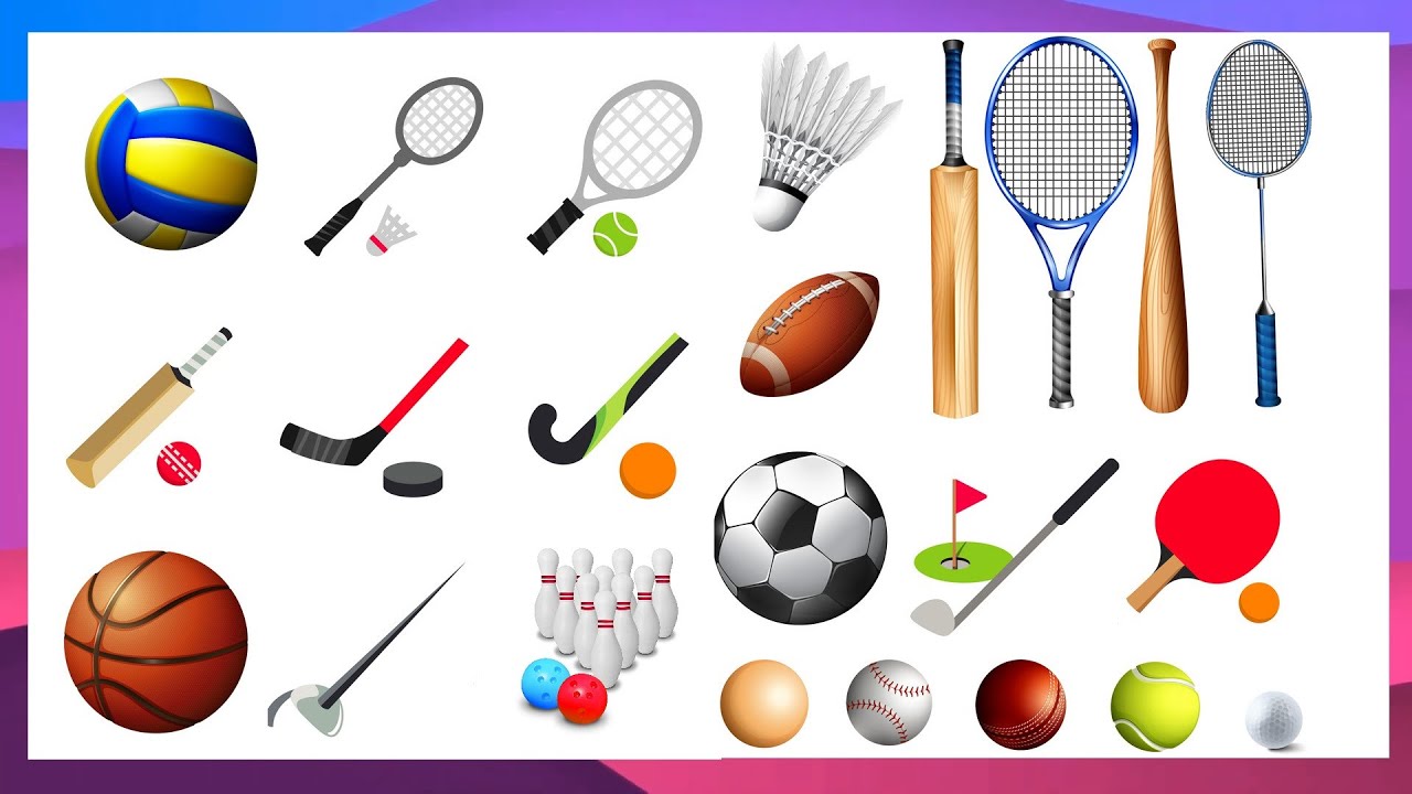 Guess The Sports Bat and Sports Ball | Guess The Sports Balls and Sports Bats