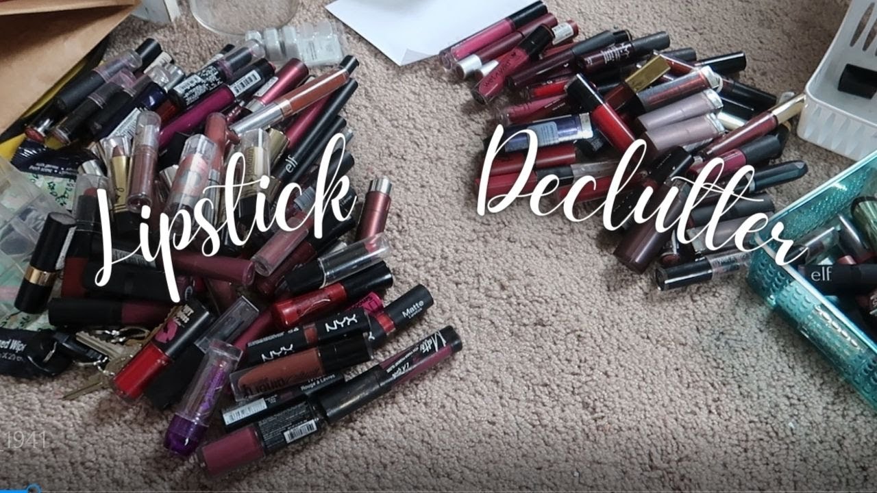 DRUGSTORE LIPSTICK COLLECTION & DECLUTTER