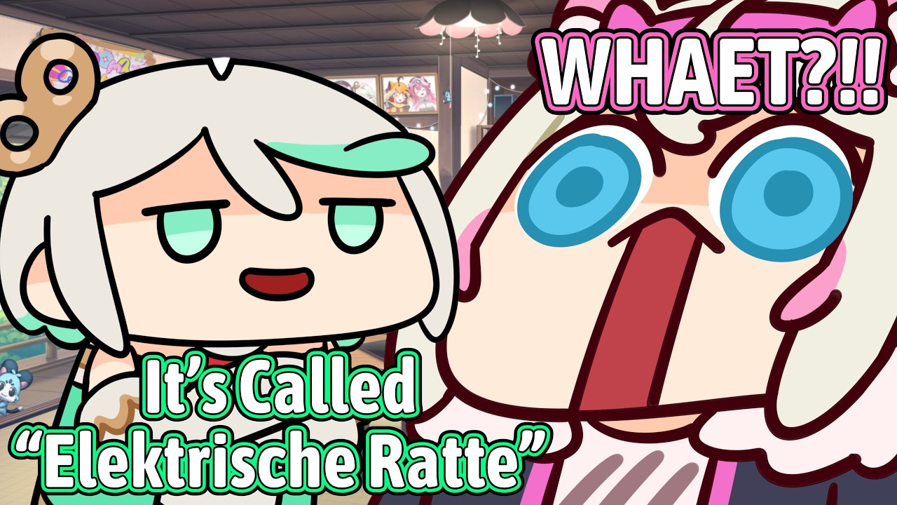 Cecilia Gashlighting Mococo With Pikachu's Name in German 【Hololive EN】