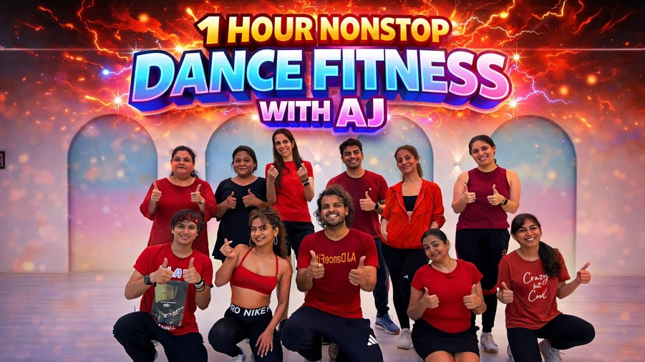 1 Hour Nonstop Dance Fitness With AJ | Burn Upto 800 Calories 🔥