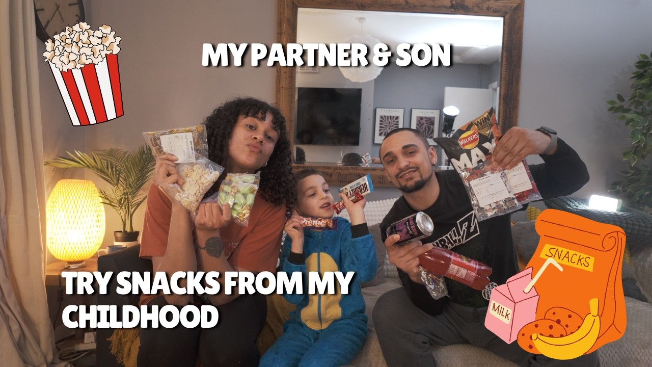 Trying My Childhood Snacks with My Partner & Son 🥹