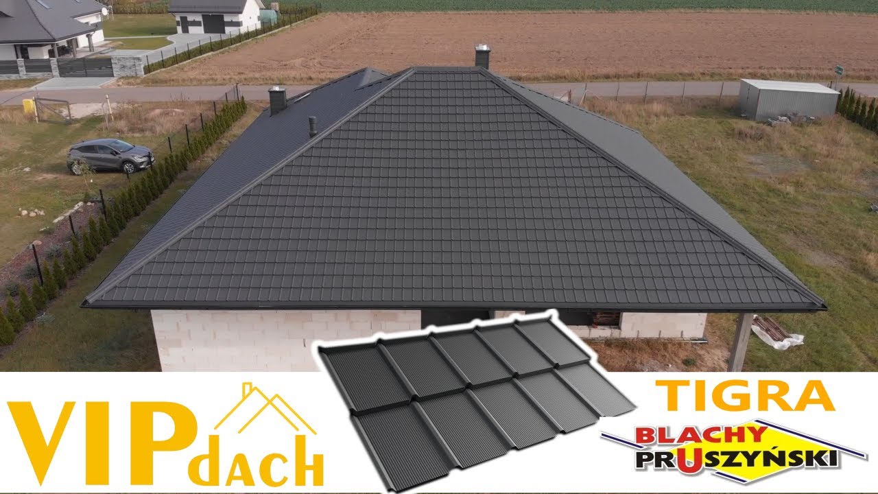 VIPdach blachodachówka BLACHY PRUSZYŃSKI model TIGRA