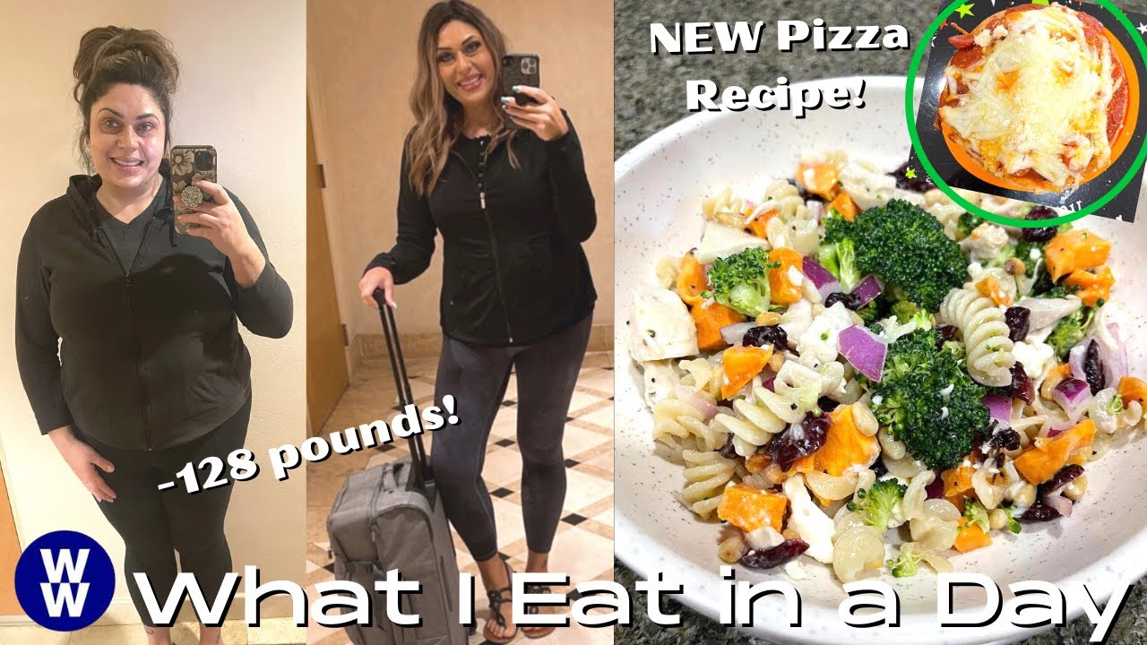 WHAT I EAT IN A DAY ON WW TO LOSE 127 POUNDS! - NEW PIZZA RECIPE - FALL HARVEST PASTA SALAD & MORE!