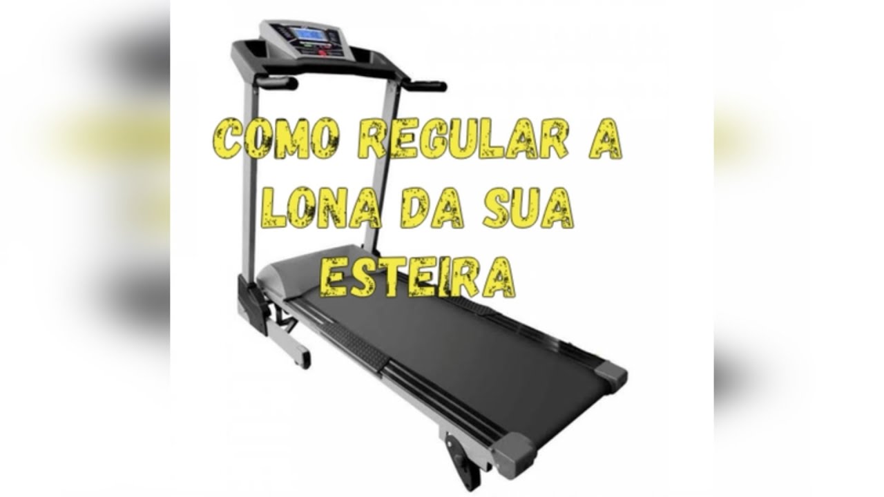Como regular a lona da sua esteira. Lona desalinhada. Resolvido