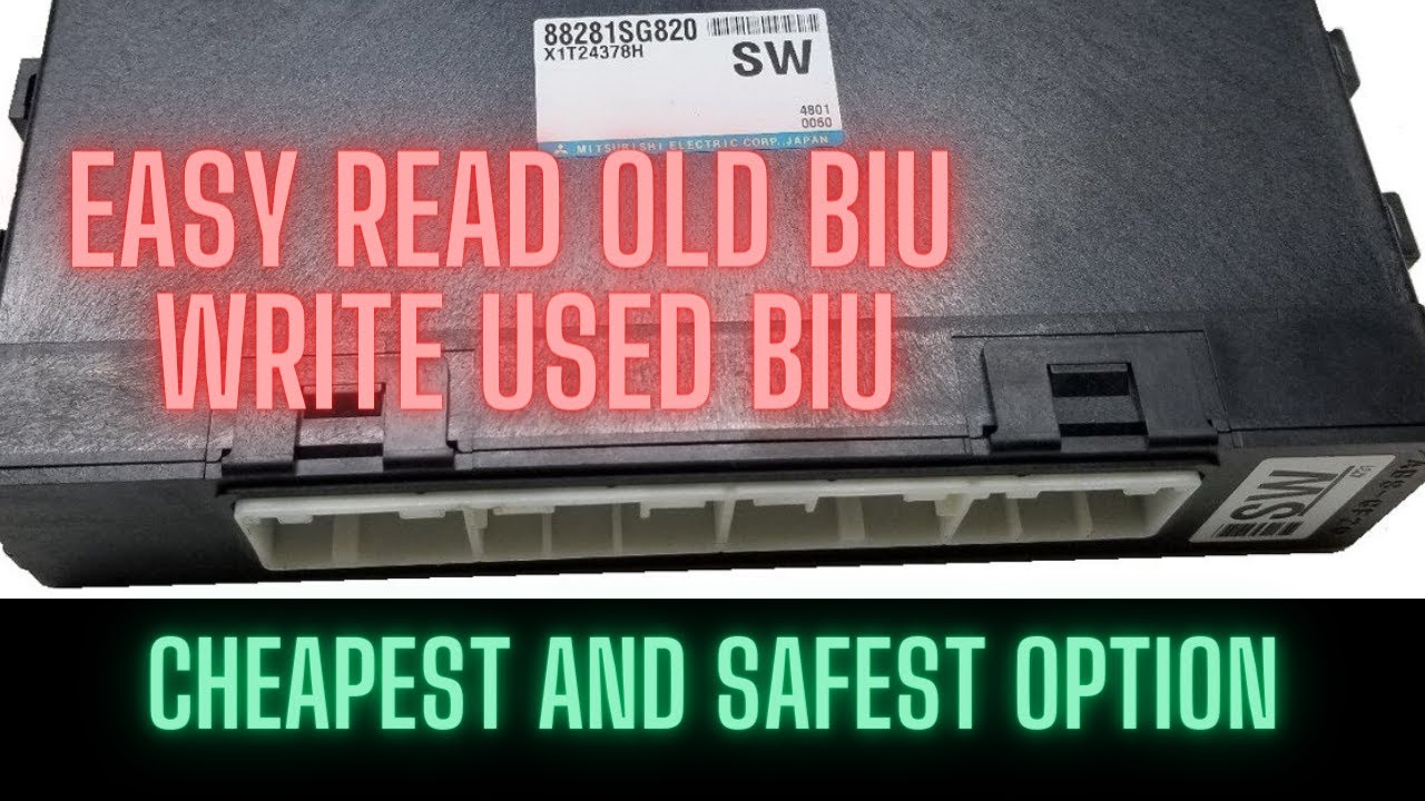 How to program Subaru BIU Body Integrated Unit