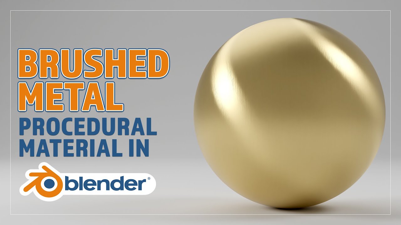 CREATE A PROCEDURAL BRUSHED METAL MATERIAL FOR BLENDER