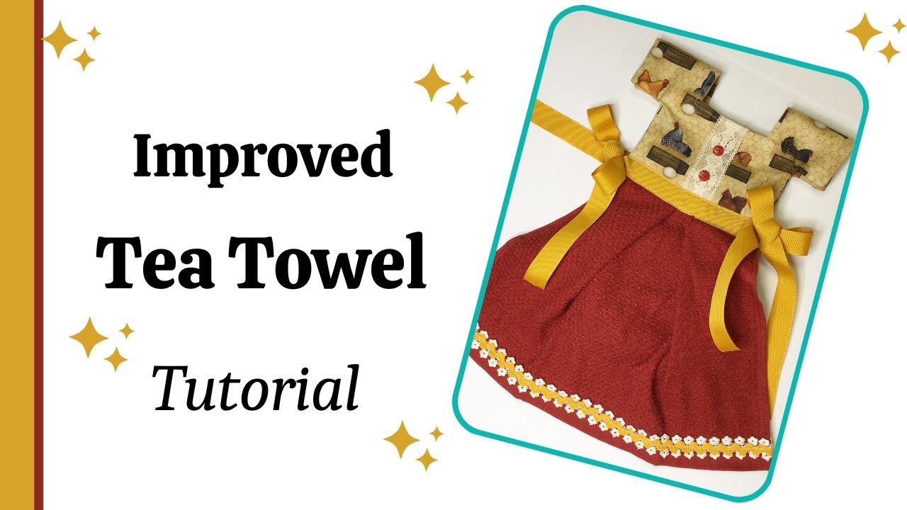 Step by Step Sewing Tutorial How to make a Tea Towel Dress - FREE Pattern