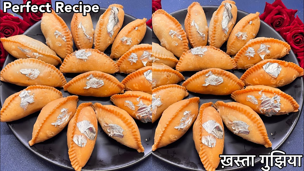 इस तरीक़े से एक बार गुझिया बना ली तो हर बार ऐसे ही बनाएंगे  Suji Mawa Gujiya Recipe