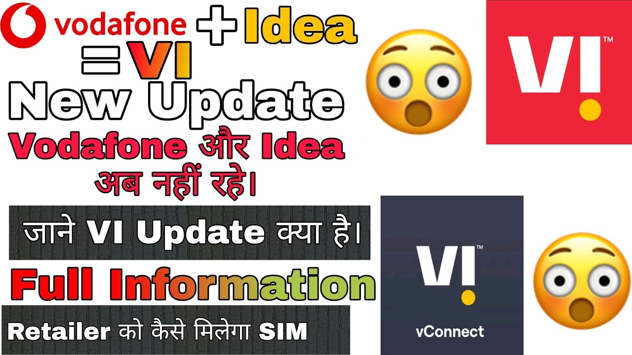 Vodafone+Idea=VI New Update/Vodafone and Idea are no more/VI/Vodafone or Idea/What is the VI update