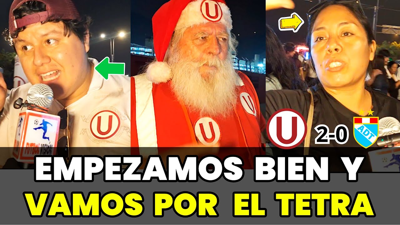 Hinchas de Universitario celebran el triunfo ante la ADT (2-0) | Liga 1 2026