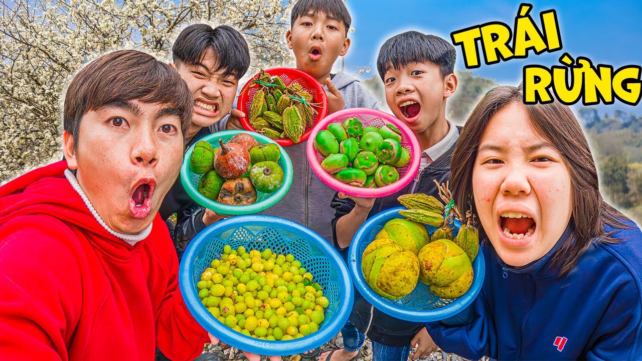 Thái Chuối Thử Thách Ăn Tất Cả Các Loại Trái Cây Rừng - Chua Ám Ảnh