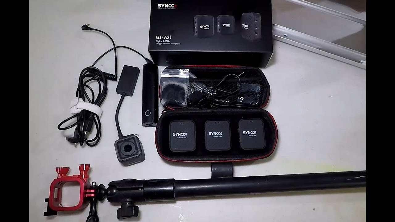 SYNCO G1 wireless mic with GoPro