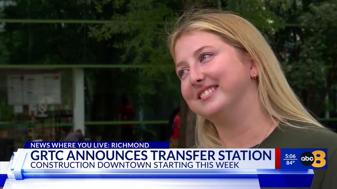 Bus transfer station construction begins, taking over downtown parking lot