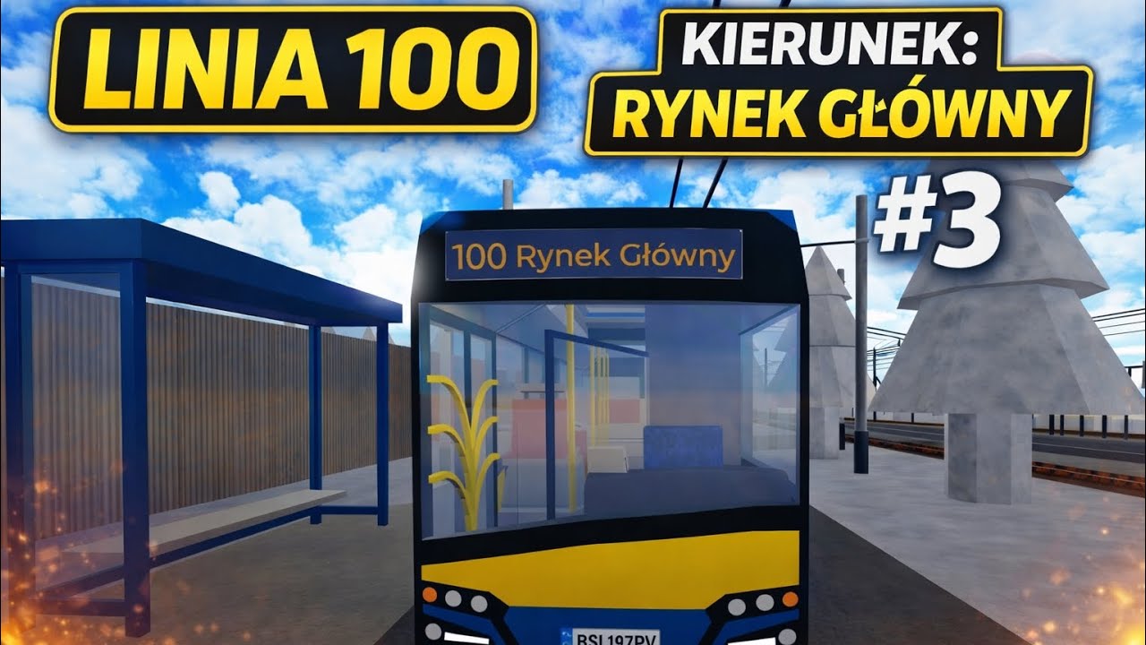 🚍LINIA 100 &mdash; KIERUNEK: RYNEK GŁ&Oacute;WNY | NID&rsquo;S BUSES & TRAMS #3 🤩