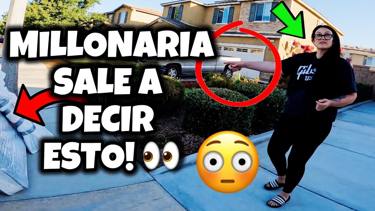 ♻️MILLONARIA SALE A DECIR ESTO!!!!😱🤑✅Lo Que Tiran En USA 🇺🇸! Dumpster Diving En California!!