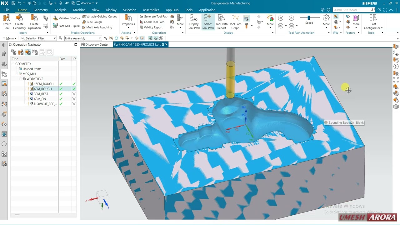 #NX2506 #Hide Blank & Part geometry when IPW is displayed in NX CAM