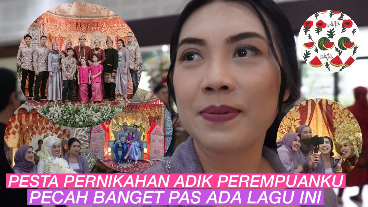 NIKAHAN ADIK, RESEPSI ADAT PADANG. SEMUA IKUT NYANYI LAGU KESUKAANNYA DI PELAMINAN
