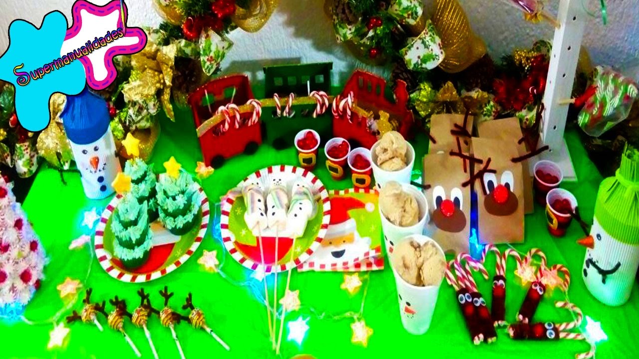 7 ideas navideñas para una mesa de dulces o candy bar 🎅SUPERMANUALIDADES🎅