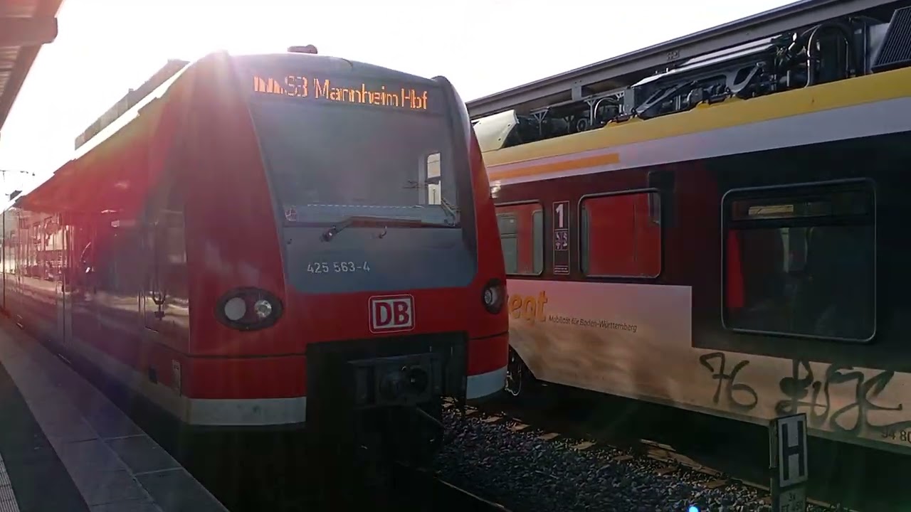 S 3 nach Mannheim Hbf über Wiesloch Walldorf Heidelberg Hbf @Trainspottinggirl 