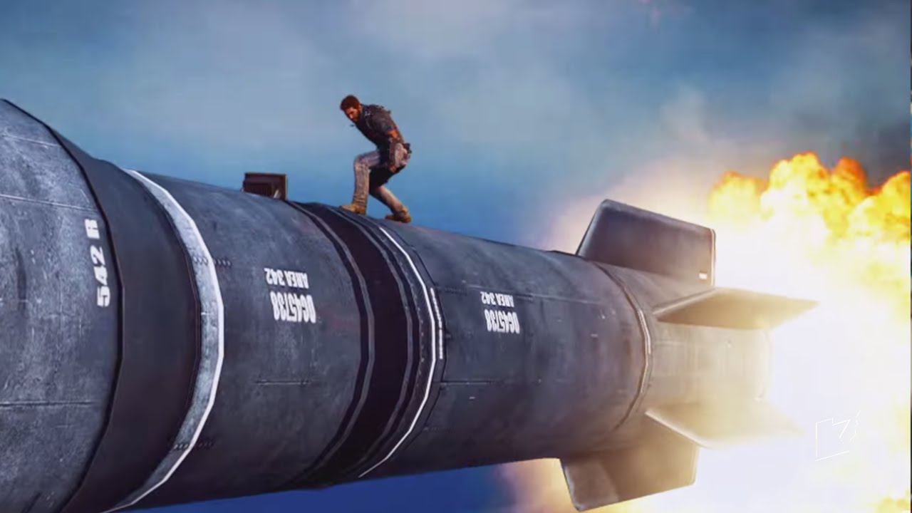 RIDING A MISSILE! (Just Cause 3 Funny Moments)