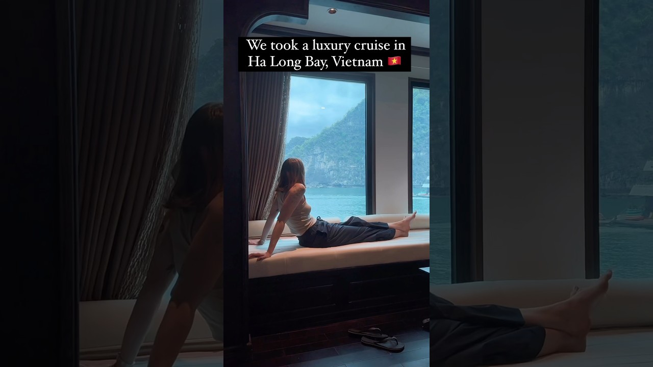 Sailing Through Paradise: Our Luxury Ha Long Bay Cruise 🌊⛴️ #halongbay