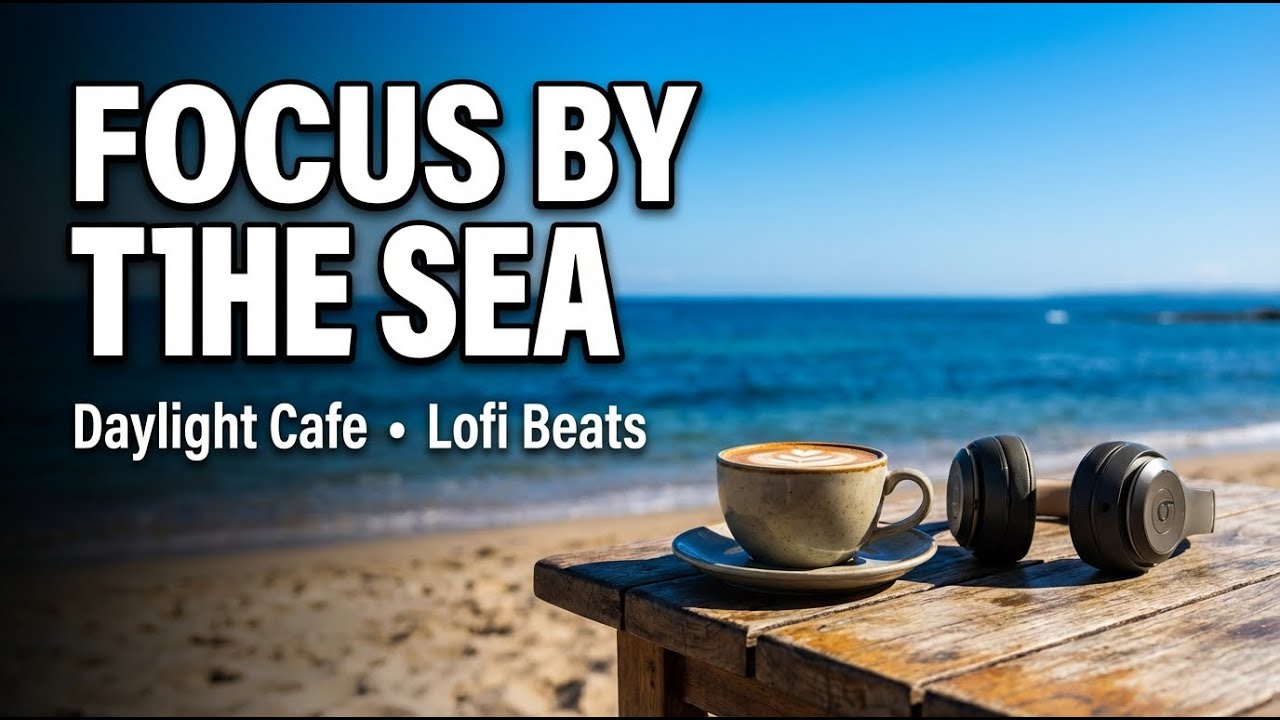 Oceanfront Cafe Lofi  Relaxing Study  Chill Beats