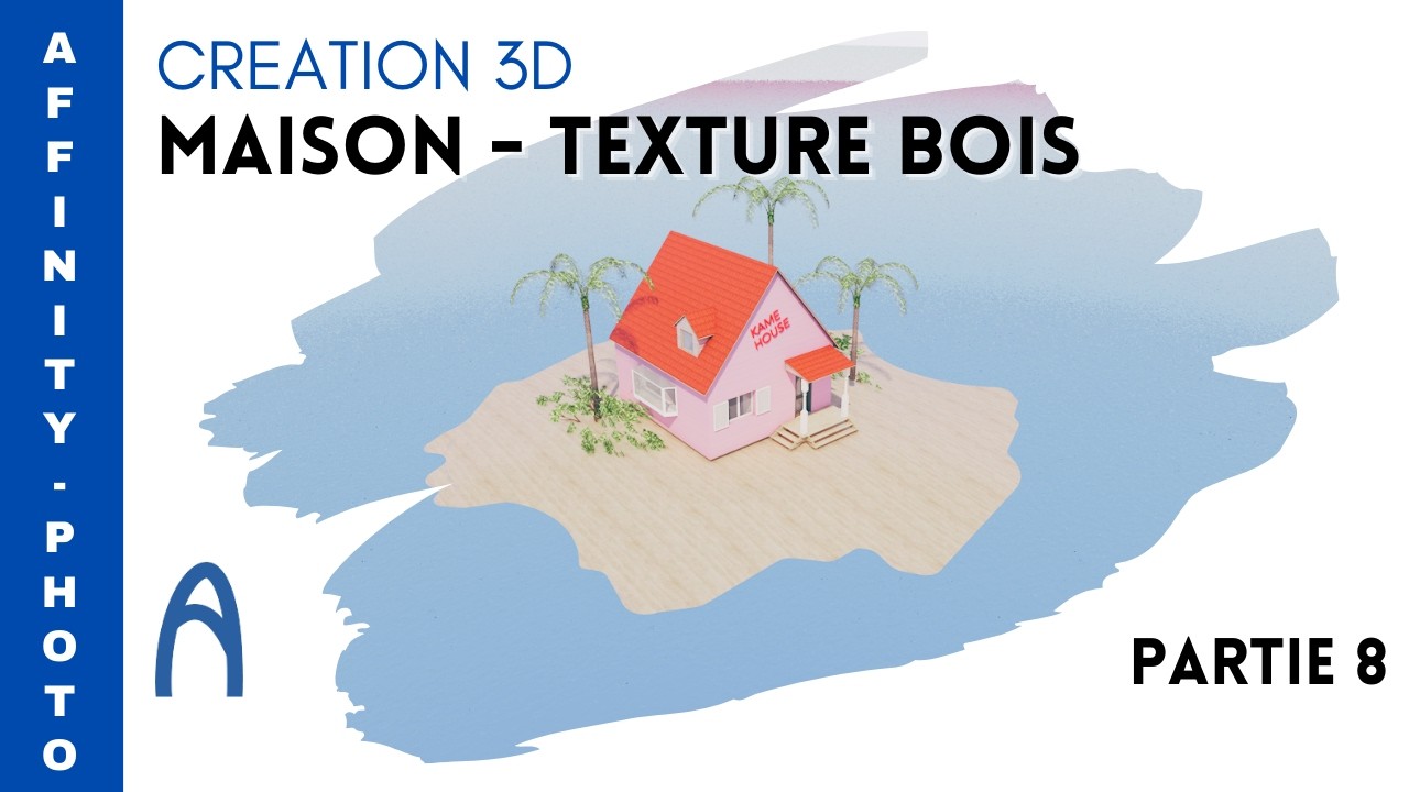 Comment faire une maison - Texture - Archicad - affinity photo