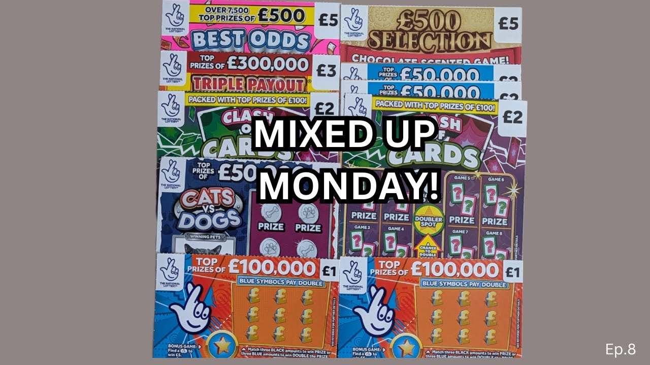 Mixed Up Monday Scratch Cards UK Lottery (Ep 8)