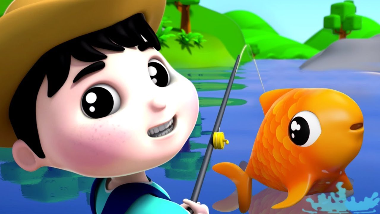 pegou um peixe vivo | Contando números canção 1 a 10 | Caught A Fish Alive | Farmees Portuguese