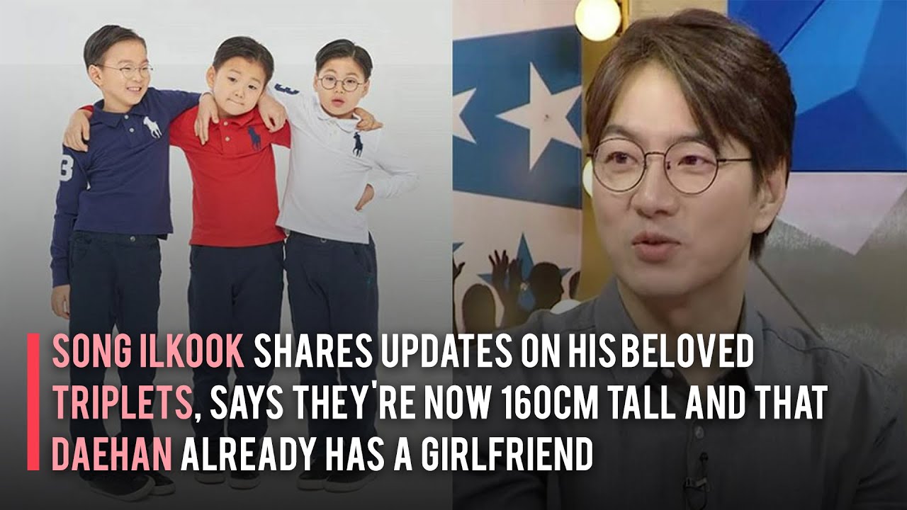Song Ilkook Shares Updates on His Beloved Triplets, Says They're Now 160cm Tall