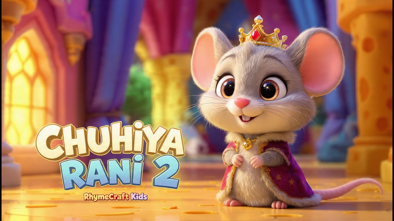 Chuhiya Rani Story 🐭👑 | Cute Mouse Queen Rhyme | 3D Animated Kids Rhyme | RhymeCraft Kids