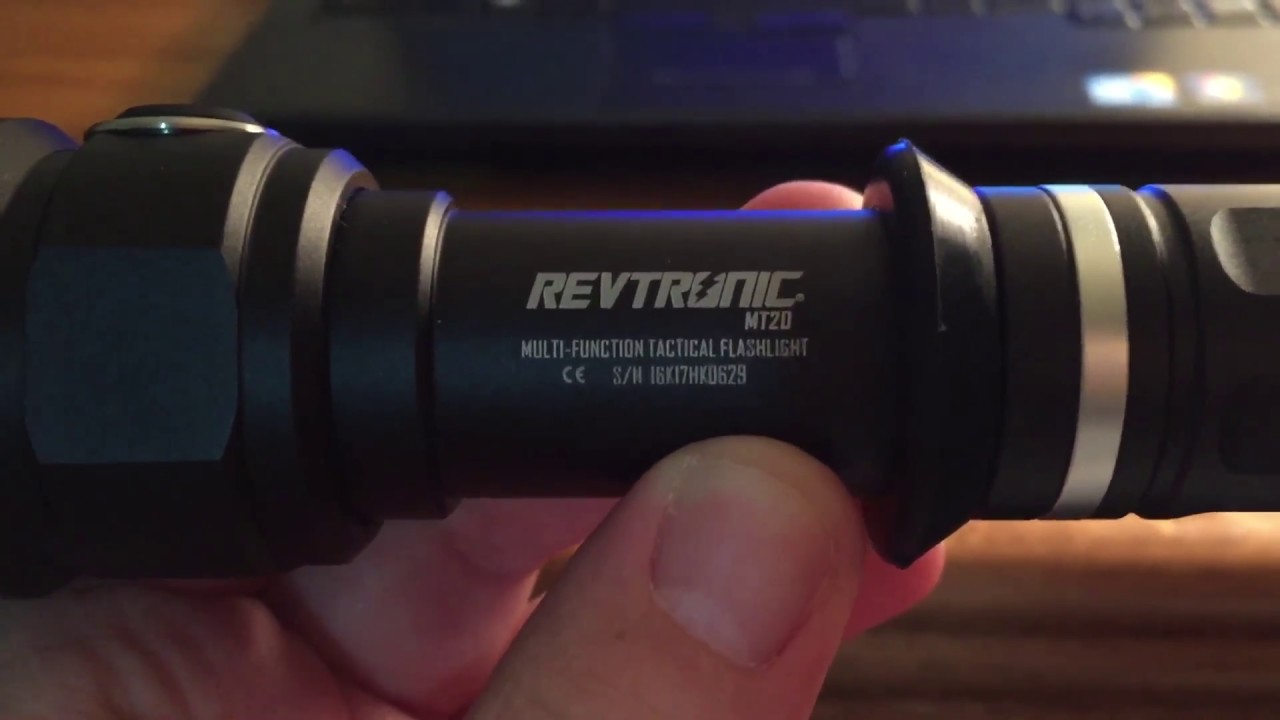 Revtronic MT20 Ultra Powerful 960 Lumens Cree LED Tactical Rechargeable Flashlight