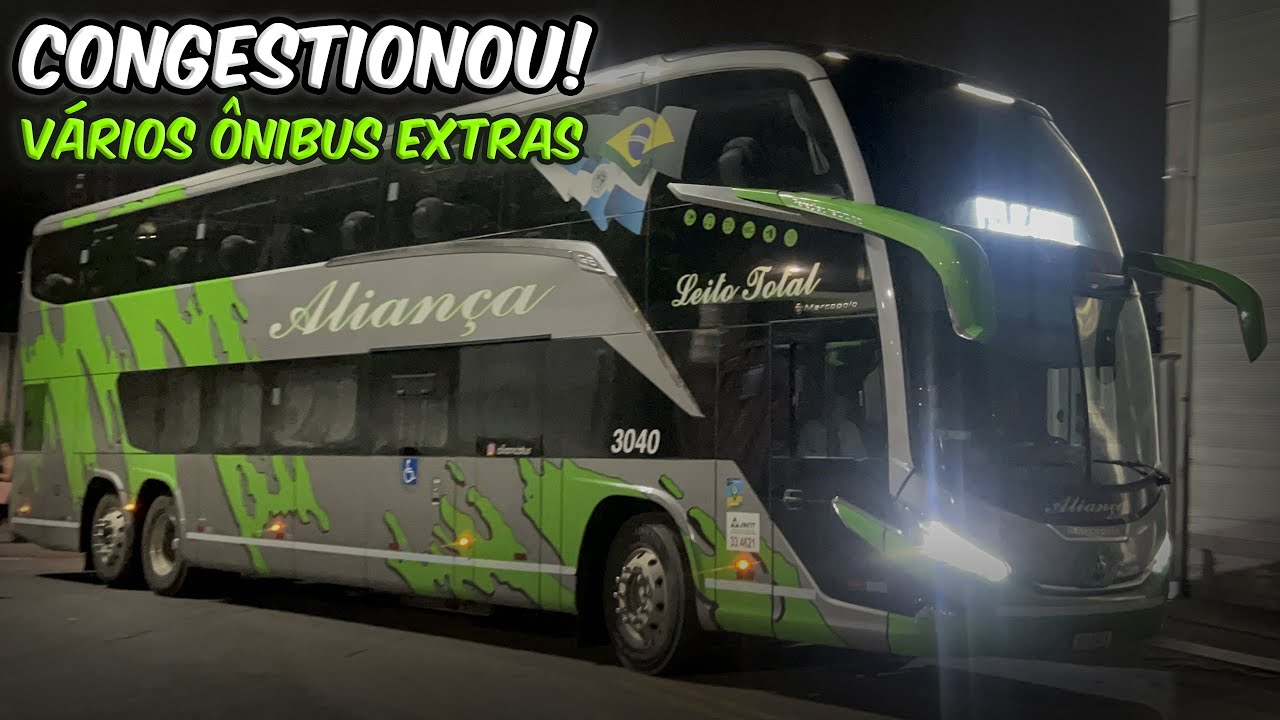 CONGESTIONOU DE ÔNIBUS! MUITOS EMBARQUES NO PONTO DA BUSER NO EXPOMINAS | Movimentação Buser 20