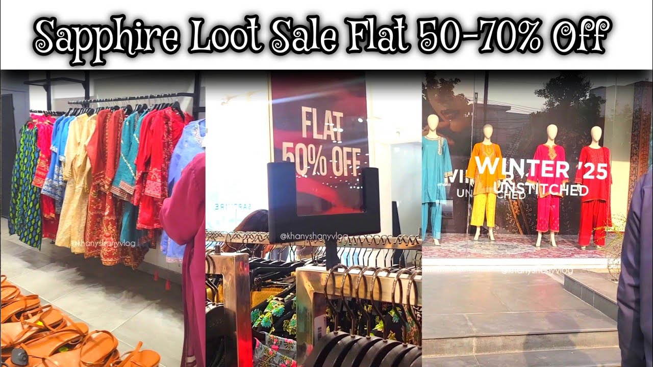 Sapphire Loot Sale Shopping Vlog | Flat 50%–70% Off | Best Lawn & Ready to Wear Deals