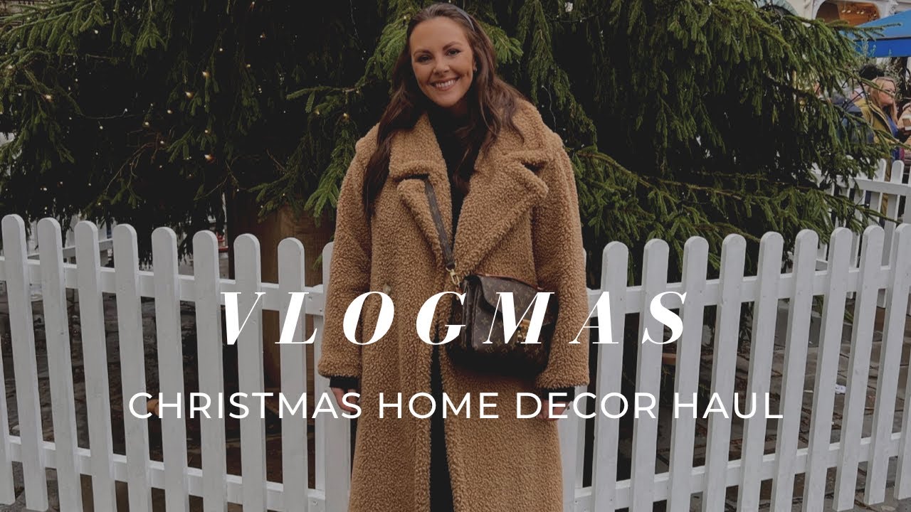 VLOGMAS - GETTING READY FOR CHRISTMAS, CHRISTMAS DECOR HAUL