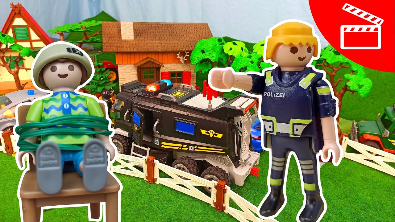 Die Entführung mit Beschattung und SEK - Playmobil Polizei SEK Film deutsch - stop motion | Plegus