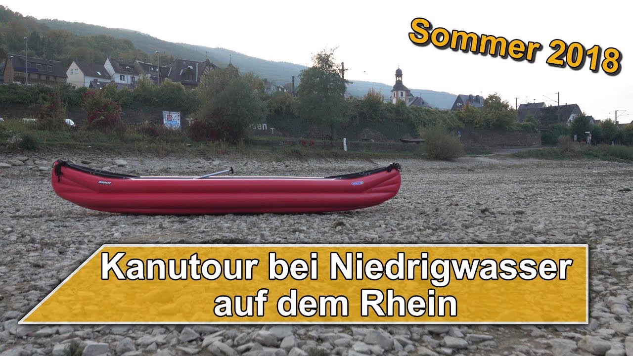 Gumotex Scout Kanufahrt auf dem Rhein von Bingen nach Trechtingshausen