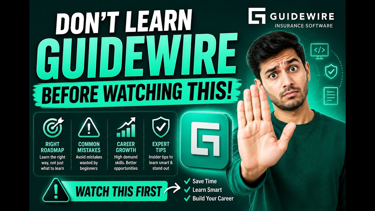 Don&rsquo;t Learn Guidewire Before Watching This ! Guidewire Online Training and Certification
