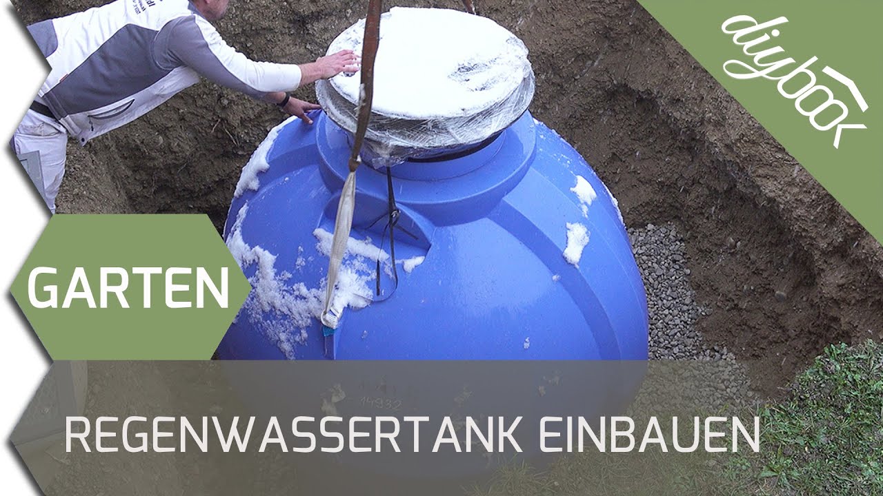 Regenwassernutzung: Unterirdischen Regenwassertank einbauen