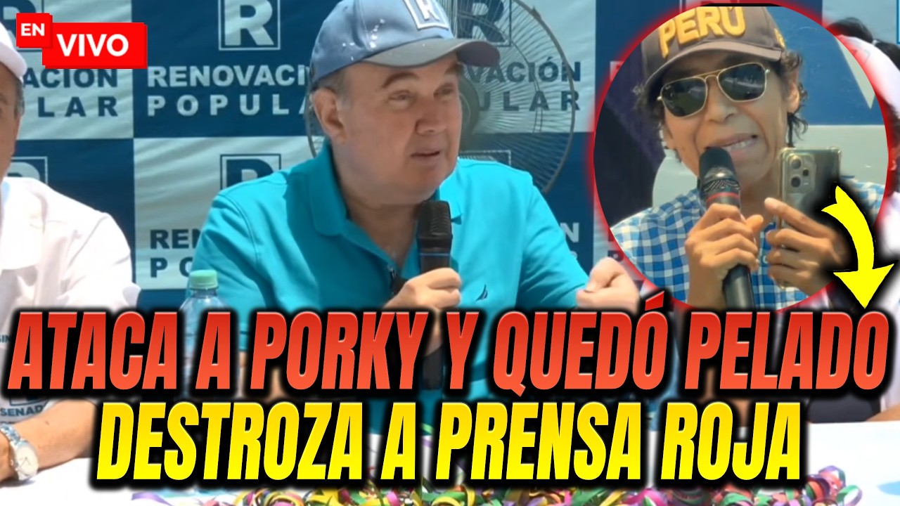 En TACNA CONFERENCIA DE PRENSA con Porky | RAFAEL LOPEZ ALIAGA en VIVO